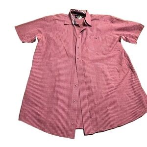 Wrangler George Strait Men’s Plaid Short Sleeve Button Down Shirt Size XLT